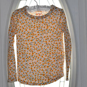 Girls Cat And Jack Mustard Long Sleeve Crewneck Shirt S (6/6X)